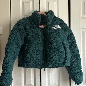 The North Face Women's High Pile Fleece Nuptse Jacket - PONDEROSA GREEN
